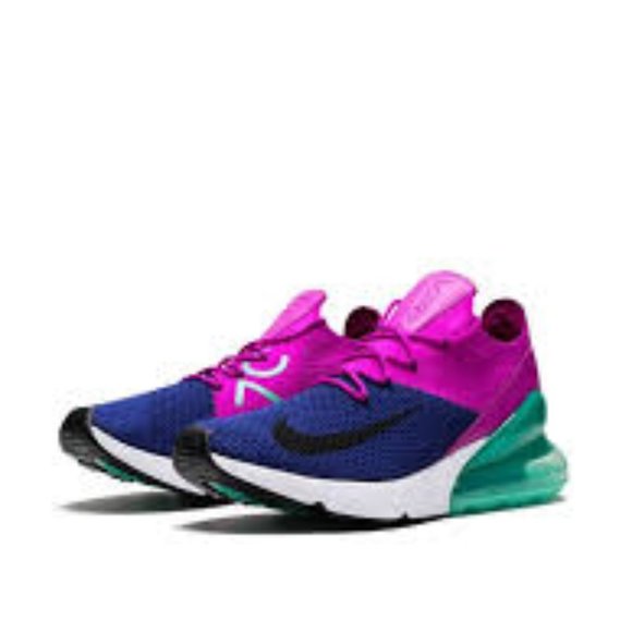Nike Other - AIR MAX 270 FLYKNIT DEEP ROYAL BLUE/BLACK/FUCHSIA